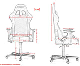 Cadeira Gaming DXRacer Formula F08-Preto e Vermelho