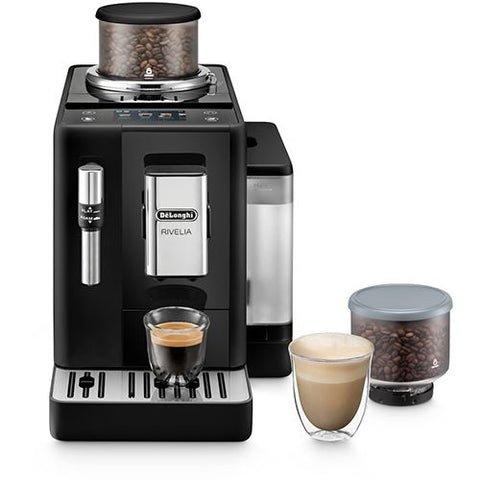 Máquina de Café Automática com Moinho Integrado Delonghi Rivelia EXAM440.35.B - Preta