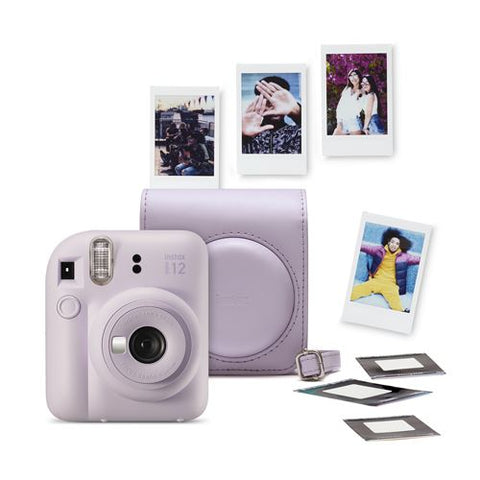 Pack Máquina Fotográfica Instantânea Fujifilm Instax Mini 12 - Roxo