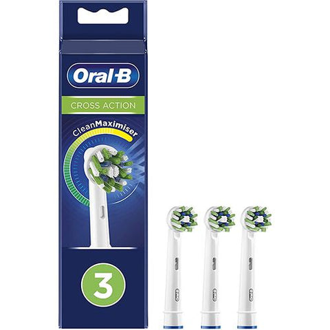 Recargas para Escovas de Dentes Elétrica Oral-B Cross Action Clean Maximiser - 3 Uni.