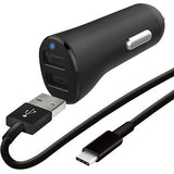 Carregador de Isqueiro Wefix 2x USB + Cabo USB-C