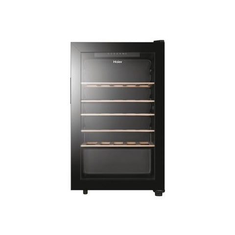 Cave de Vinho Haier HWS33GG | 83x49,9x45,5 cm | 33 Garrafas | G | Preto