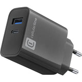 Carregador USB + USB-C Power Delivery Cellular Line Multipower PD 32W - Preto