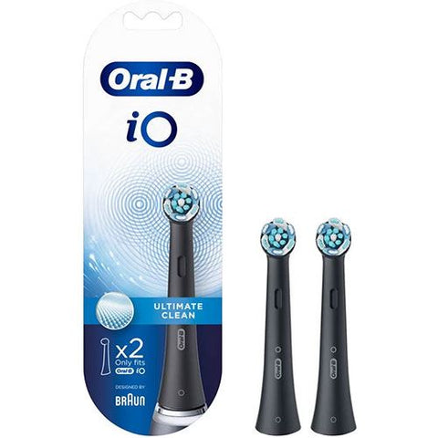 Recargas para Escovas de Dentes Elétrica Oral-B iO Ultimate Clean - Preto - 2 Unidades