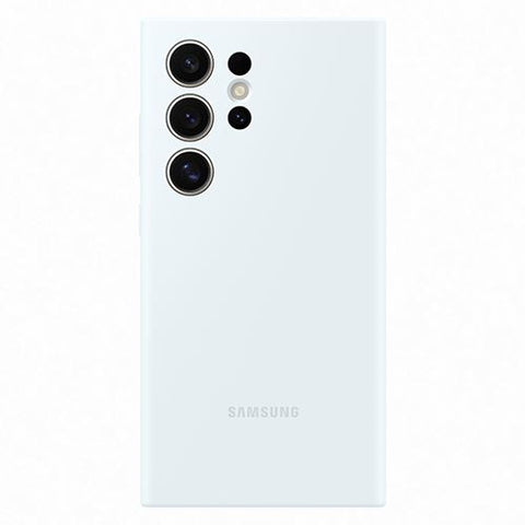 Capa de Silicone Samsung para Samsung Galaxy S24 Ultra - Branco