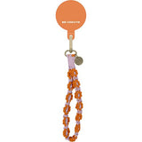 Cordão de Pulso para Smartphone Case and Me - Flores Laranja