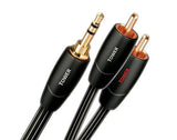 cabo de áudio AudioQuest 1m Tower 3.5mm - 2xRCA  Preto