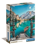 Puzzle High Quality Collection Compact: Braies Lake - 500 Peças - Clementoni