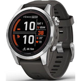 Relógio Desportivo Garmin Fénix 7S Pro Solar - Prateado | Grafite