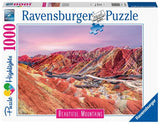 Puzzle Highlights Beautiful Mountains: As Montanhas Arco-irís - China - 1000 Peças - Ravensburger