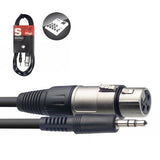 Cabo Mini Jack to Female XLR - SAC3MPSXF Stagg