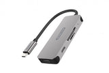 HUB USB 3.1 Sitecom CN-406 2x USB-C Leitor Cartões SD/MicroSD
