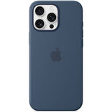 Capa Silicone Apple com MagSafe para iPhone 16 Pro Max - Azul denim