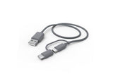 Cabo de Dados Hama 2 em1 Micro USB Usb-C