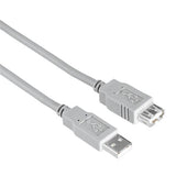 Extensão USB Hama 2.0 Tipo-A/A 1.5m Cinza (0200905)