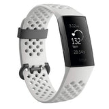 Pulseira Fitness Fitbit Relógio Fitness Charge 3 Branco/Grafite