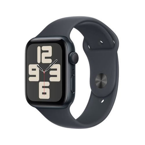 Apple Watch SE 2024 GPS 44mm - Alumínio Meia-noite | Bracelete Desportiva Meia-noite - M/L