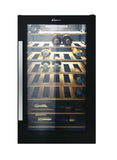 Cave de Vinho Candy CWC 154 EEL/N | 84,5x49x55 cm | 41 Garrafas | G | Preto
