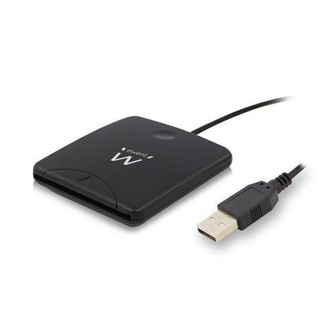 Leitor Cartão Cidadão USB Ewent Smart Card ID Reader - Preto