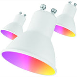 Lâmpadas Muvit iO RGB + CCT 5.5 W GU10 400 lm - 3 uni.