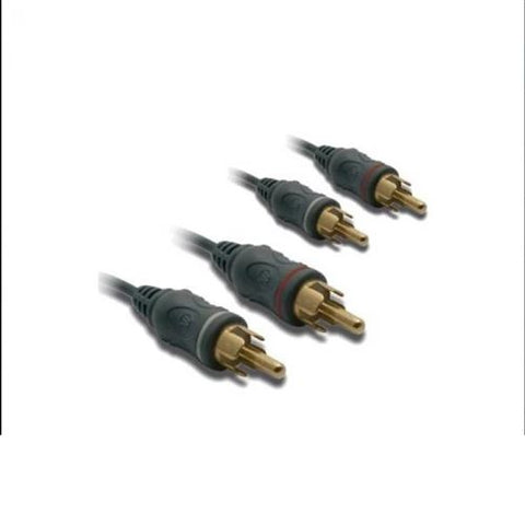 Adaptador 2 RCA-M 2 RCA-M 1.2MTS Metronic