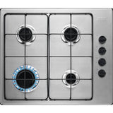 Placa a Gás Zanussi ZGH62417XA | 59.4 cm | 4 Zonas | Aço inoxidável