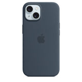 Capa Silicone Apple com MagSafe para iPhone 15 - Azul Trovoada