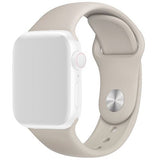 Bracelete Silicone 4-OK para Apple Watch 42mm | 44mm | 45mm - Cinzento Pedra