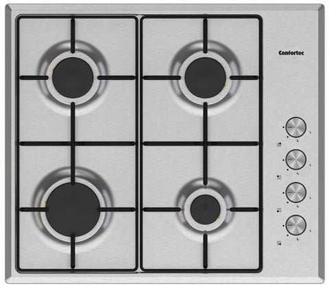 Placa de Encastre Confortec CFH62SGX | 58 cm | 4 Zonas | Inox