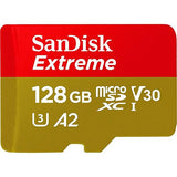 Cartão de Memória MicroSDXC Sandisk Extreme A2 - 128GB