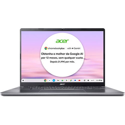 Computador Portátil Acer Chromebook Plus 514 CB514-3H com Google AI | 14