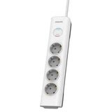 Extensão Elétrica Philips 4 Tomadas 4X2P 2MT Branco