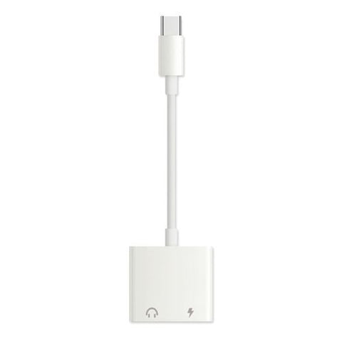 Adaptador 4-Ok para iPhone 15 2x USB-C - Branco