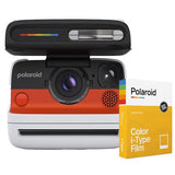 Máquina Fotográfica Instantânea Polaroid Flip - Branco + Recarga i-Type Cor 8 Folhas