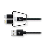 Cabo USB Wefix 3-em-1 1M - Preto