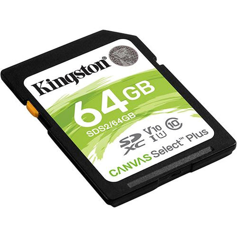 Cartão de Memória SDXC Kingston Canvas Select Plus - 64 GB