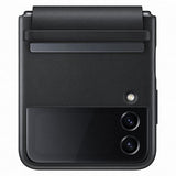 Capa Samsung Leather para Samsung Galaxy Z Flip 4 - Preto