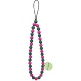 Cordão de Pulso para Smartphone Case and Me Jelly Beads - Verde / Rosa