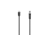 Cabo USB Hama Tipo C/B 1.5m Preto