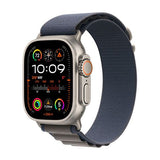 Apple Watch Ultra 2 GPS 49mm - Cellular - Titânio | Bracelete Loop Alpine - Azul - S