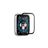 Película de Vidro Temperado com Moldura Preta Puro para Apple Watch 38- 40 mm 4 / 5 / 6 / SE