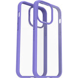 Capa React Series Otterbox Antibacteriana para Apple iPhone 14 Pro Max - Transparente e Lilás