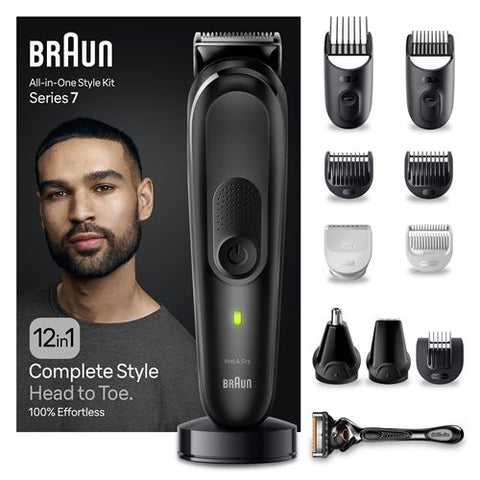 Aparador de Barba Braun All In One Serie 7 MGK7460 - Preto