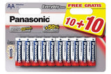 Pilhas Alcalinas Panasonic Pack 20 AA Everyday Power 1.5V