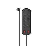 Extensão Elétrica Hama 00223164 10 Tomadas 2m - Preto