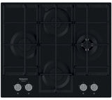 Placa a Gás Hotpoint HAGS 62F/BK | 59,6 cm | 4 Zonas | Preto