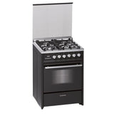 Fogão a Gás Meireles E610BL | 89x60x60 cm | 4 Bocas | A | Preto