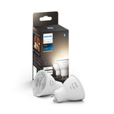 Lâmpada Philips Hue 5.2W GU10 - Branco - Pack 2 Unidades