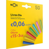 Cartão SIM NOS Livres Dia - 15€