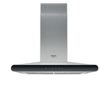 Exaustor de Parede Hotpoint HHC 6.7F LT X | 60x50,5 cm | 713 m³/h | 60 dB | B | Aço inoxidável